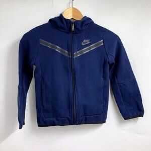 Nike Boys Nike Tech Full Zip‎ Long Sleeve Hoodie Sweatshirt Size 5-6
